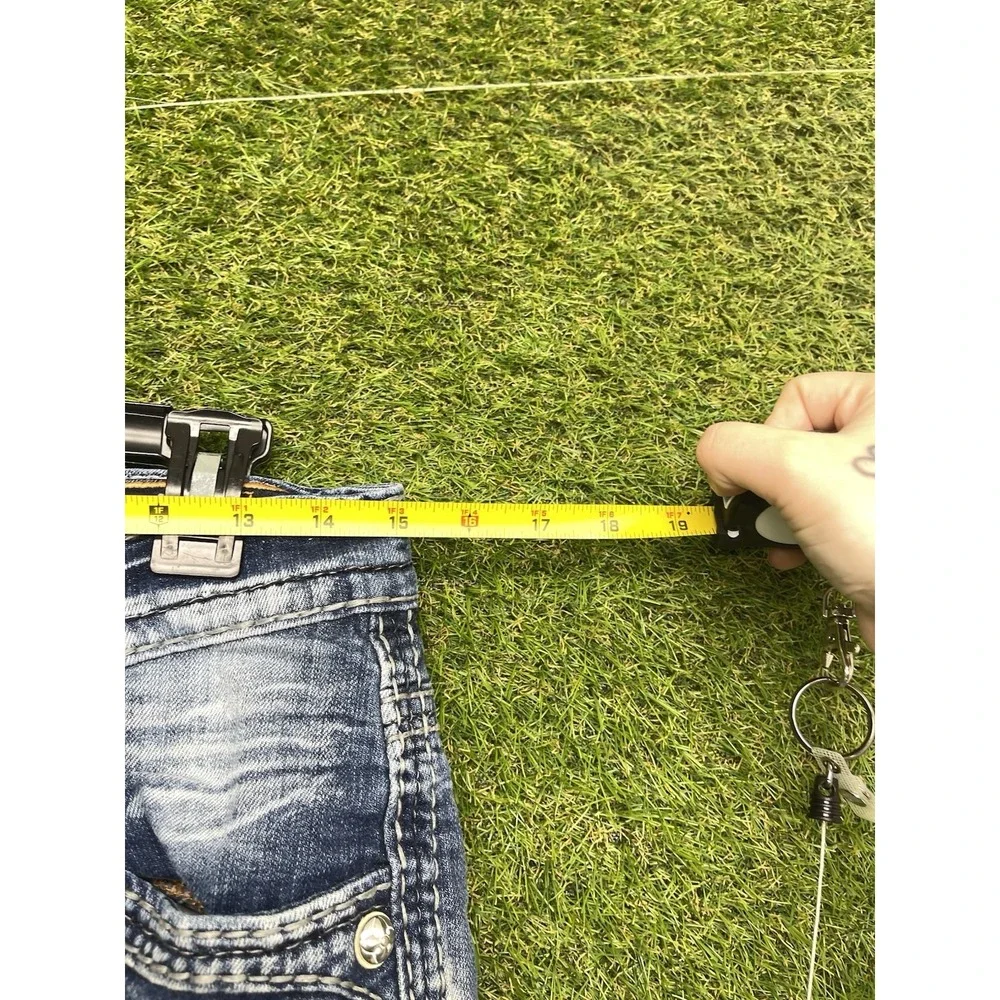 Rock Revival Jeans Mens 30 Jerry Straight Leg Cross Grunge Punk y2k Casual 2000s